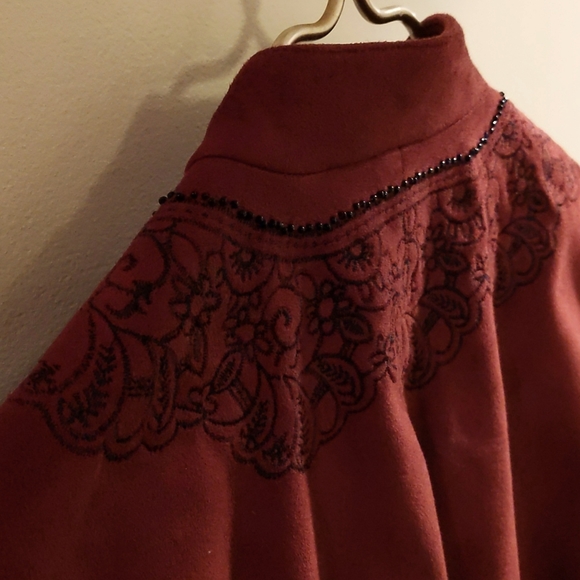 Coldwater Creek Faux Suede Jacket Top - Picture 6 of 9